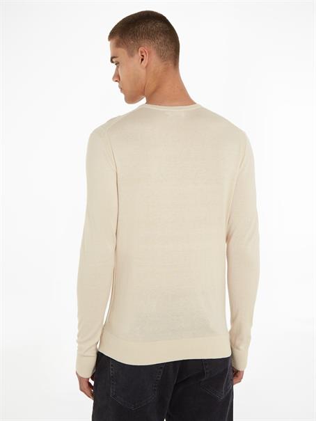 COTTON SILK BLEND CN SWEATER fog