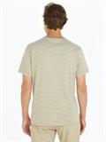 COTTON STRIPE T-SHIRT delta green - icicle stripes