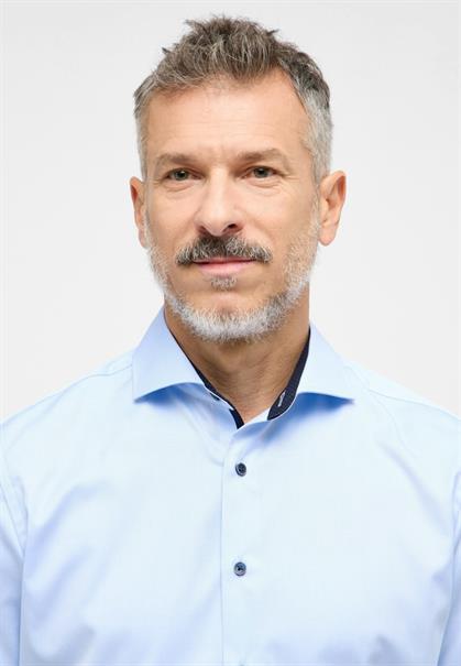 Cover Shirt Twill Langarm hellblau