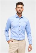Cover Shirt Twill Langarm mittelblau