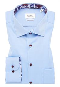 Cover Shirt Twill Langarm mittelblau