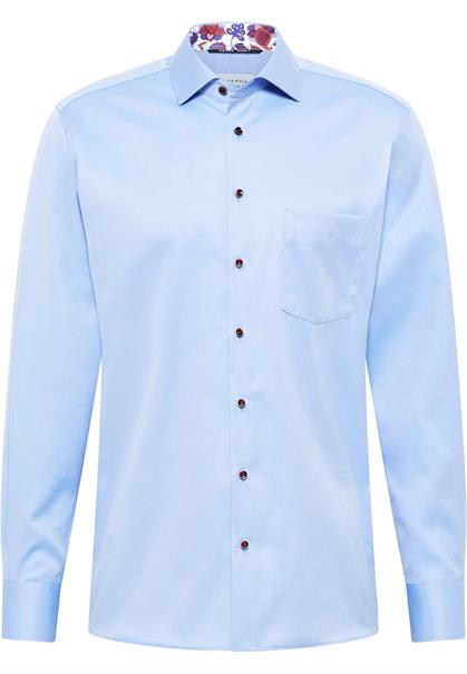 Cover Shirt Twill Langarm mittelblau