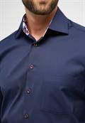 Cover Shirt Twill Langarm navy