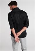 Cover Shirt Twill Langarm schwarz