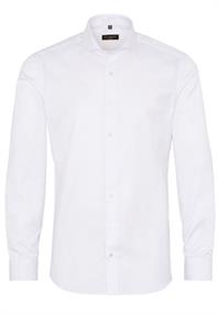 Cover Shirt Twill Langarm weiß