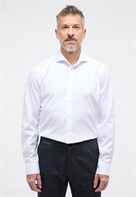 Cover Shirt Twill Langarm weiß
