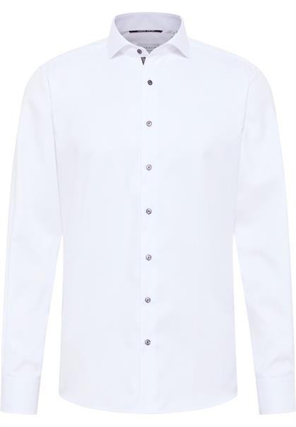 Cover Shirt Twill Langarm weiß
