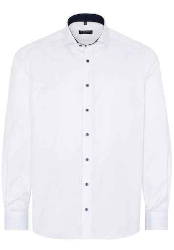 Cover Shirt Twill Langarm weiß