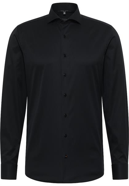 Cover Shirt Twill super langer Arm (72 cm) schwarz