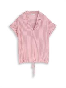 cozy pink white stripe