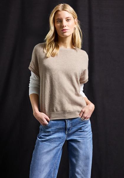 Cozy Pullover morning beige mel.