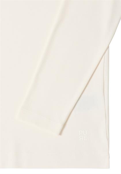 creamy white