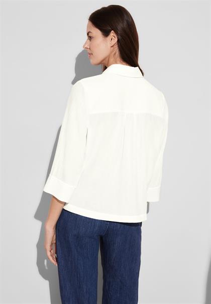 Crepe Bluse off white