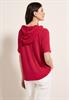 Crepe Hoodie-Shirt glazed apple red