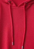 Crepe Hoodie-Shirt glazed apple red