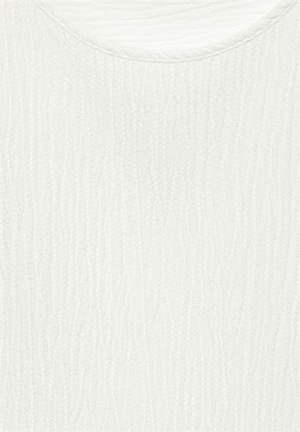 Crepe Knoten Bluse vanilla white