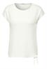 Crepe Knoten Bluse vanilla white