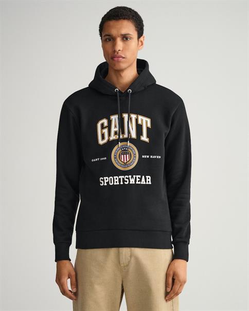 Crest Shield Sweat Hoodie black