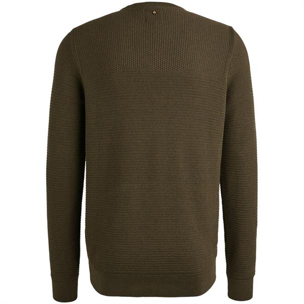 Crewneck collar cotton mouline beech