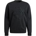 Crewneck pique double face sweat black