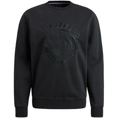 Crewneck pique double face sweat black