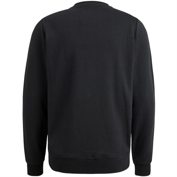 Crewneck pique double face sweat black