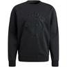 Crewneck pique double face sweat black