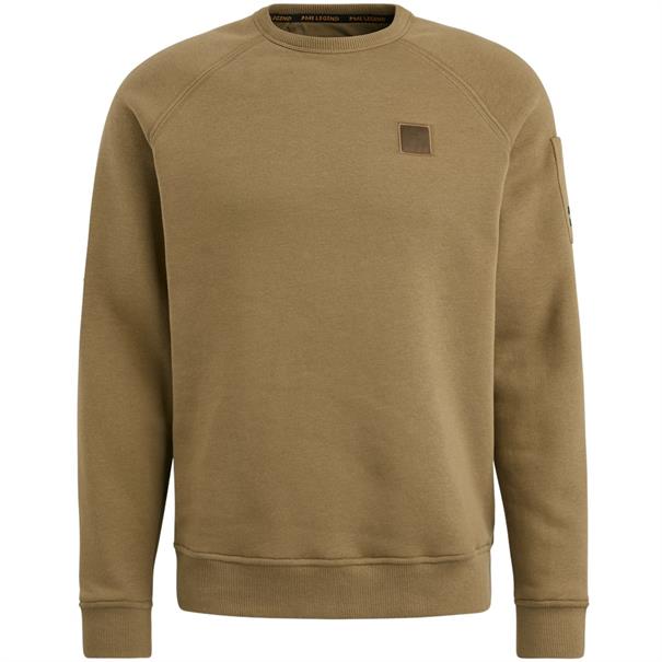 Crewneck soft fleece sweat otter