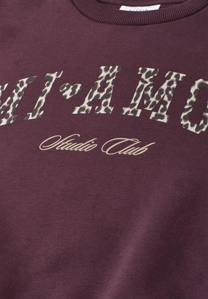 Crewneck Sweatshirt im Loose Fit very berry