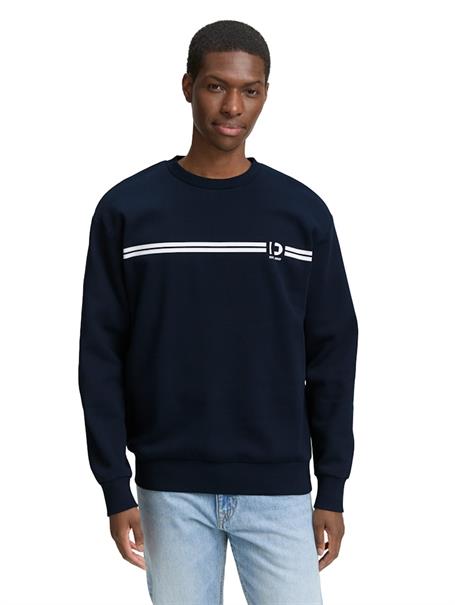 Crewneck Sweatshirt mit Print sky captain blue