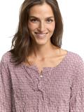 Crinkle Blusenshirt mit Muster red geometric minimal design