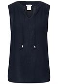 Crinkle Blusentop deep blue