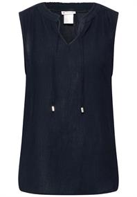 Crinkle Blusentop deep blue