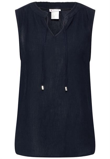 Crinkle Blusentop deep blue