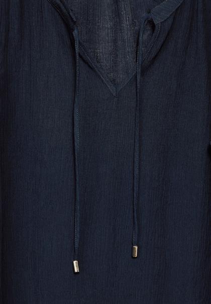Crinkle Blusentop deep blue