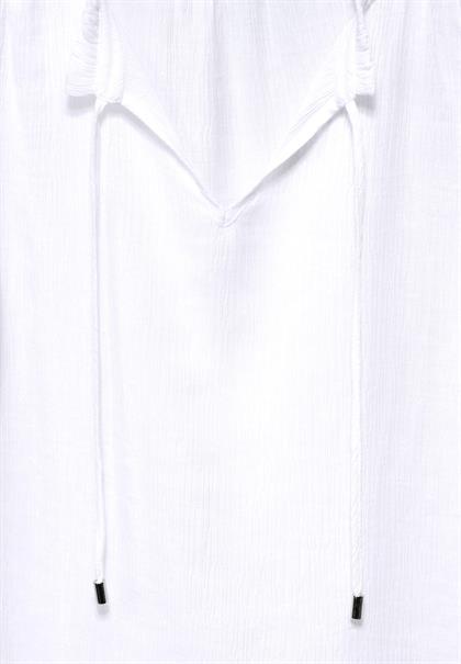 Crinkle Blusentop white
