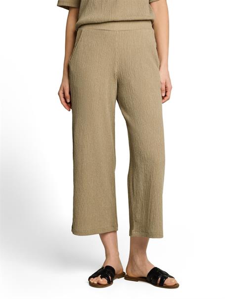 Crinkle Culotte Hose olive white structure