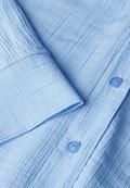 Crinkle-Hemdbluse serenity blue