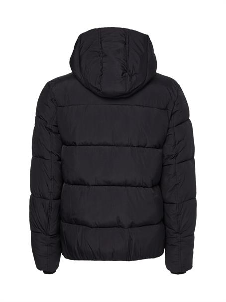 CRINKLE NYLON QUILT JACKET ck black