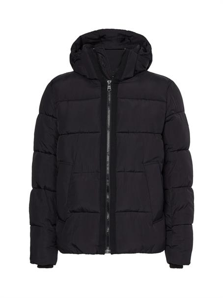 CRINKLE NYLON QUILT JACKET ck black