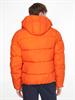 CRINKLE NYLON QUILT JACKET coral orange