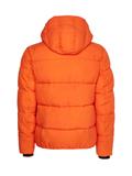 CRINKLE NYLON QUILT JACKET coral orange