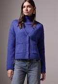 Cropped Cardigan force blue mel.