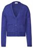 Cropped Cardigan force blue mel.