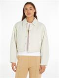 CROPPED COACH JACKET eggshell