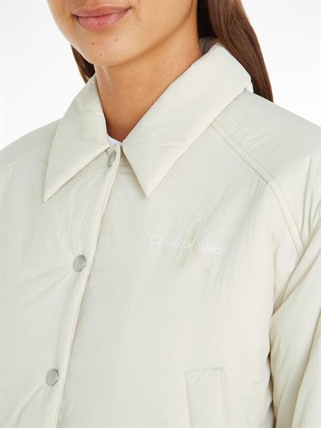 CROPPED COACH JACKET eggshell