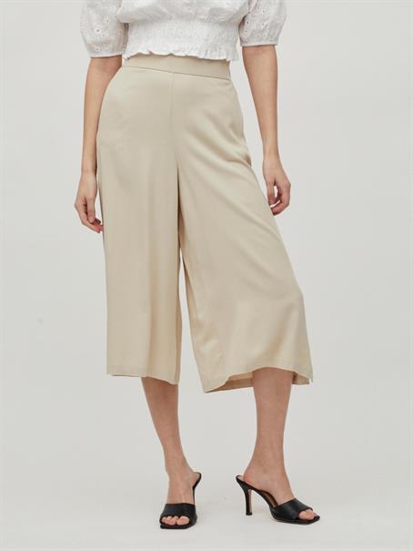 Cropped Fit Hose mit Hight Waist cement