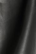 Cropped Hose in Leder-Optik mit Kordelzugbund black