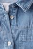 Cropped Jeans Overshirt light blue wash