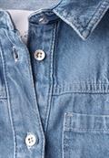 Cropped Jeans Overshirt light blue wash